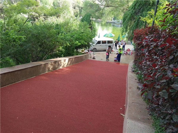 新余彩色路面施工